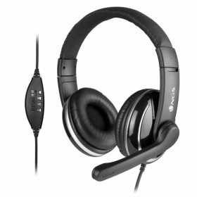 Kopfhörer mit Mikrofon NGS NGS-HEADSET-0196 Schwarz von NGS, Headsets mit Mikrofonen - Ref: S0229069, Preis: 18,84 €, Rabatt: %