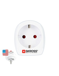 Adaptateur de courant Skross 1500203-E Européen États-Unis de Skross, Adaptateurs pour l'international - Ref: S7914081, Preci...