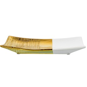 Tischdekoration Alexandra House Living Weiß Gold 26 x 16 x 3,5 cm von Alexandra House Living, Ornamente - Ref: D1621583, Prei...