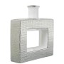 Vaso Alexandra House Living Bianco Argentato Ceramica 24 x 6 x 24 cm di Alexandra House Living, Vasi - Rif: D1621584, Prezzo:...