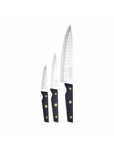 Set di Coltelli Bergner Pro Reeco BG41026DBL Acciaio inossidabile ABS 3 Pezzi da Bergner, Set di coltelli da cucina - Ref: S7...