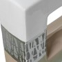 Vaso Alexandra House Living Branco Prateado Cerâmica 24 x 6 x 24 cm de Alexandra House Living, Jarrões - Ref: D1621593, Preço...