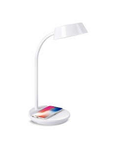 Flexo/Lampe de bureau Alexandra House Living Blanc Métal Fer Bois de manguier 22 x 79 x 17 cm | Tienda24 Tienda24.eu