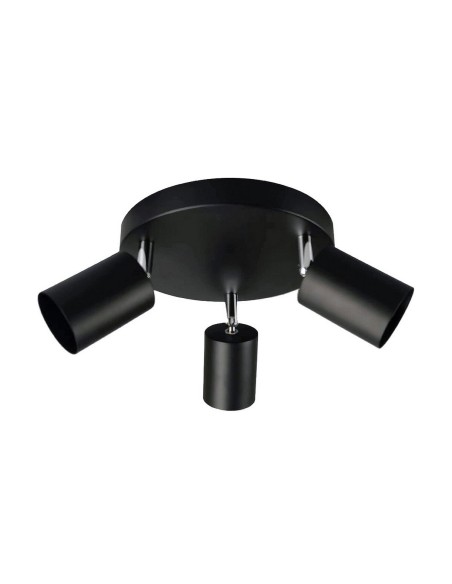 Lampadario EDM GU10 50 W Nero Plastica Ø 20 x 9 x 14,6 cm da EDM, Plafoniere - Ref: S7914609, Precio: 41,26 €, Descuento: %