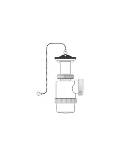 Sifón de Lavabo Mirtak v70 PVC de Mirtak, Piezas de tuberías - Ref: S7914691, Precio: €9.60, Descuento: %