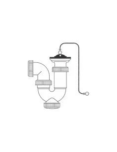 Washbasin Siphon Mirtak PVC | Tienda24 Tienda24.eu