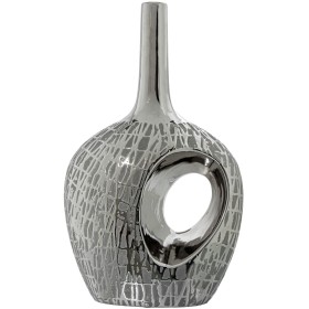 Vase Alexandra House Living Argenté Céramique 12 x 21 x 33 cm de Alexandra House Living, Vases - Réf : D1621604, Prix : 48,17...