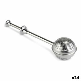 Filter for Infusions Quttin Stainless steel Silver Button (24 Units) (18,5 x 5 cm) by Quttin, Strainers and filters - Ref: S2...