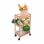 Chariot à légumes Confortime Naturel Bambou 40 x 25 x 70 cm (2 Unités) de Confortime, Étagères et supports - Réf : S2231444, ...