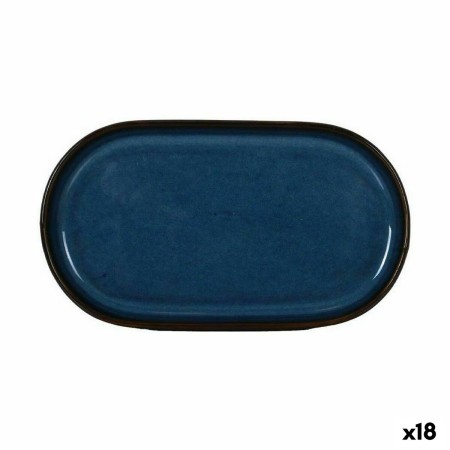 bandeja de aperitivos La Mediterránea Chester Azul Oval 20 x 11 x 1,5 cm (18 Unidades) | Tienda24 - Global Online Shop Tienda24.eu