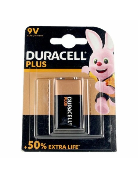 Pila Alcalina Plus Power DURACELL Plus Power 6LR61/MN1604 | Tienda24 Tienda24.eu