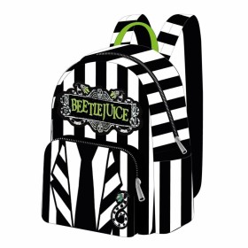 Cartable Beetlejuice 19,5 x 25 x 11 cm de BigBuy School, Sacs à dos enfant - Réf : S2443424, Prix : 28,64 €, Remise : %