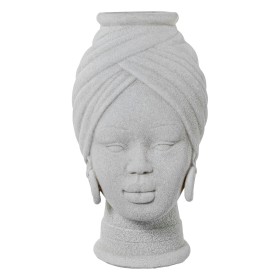 Vase Alexandra House Living Blanc Céramique Africaine 18 x 18 x 29 cm de Alexandra House Living, Vases - Réf : D1621623, Prix...