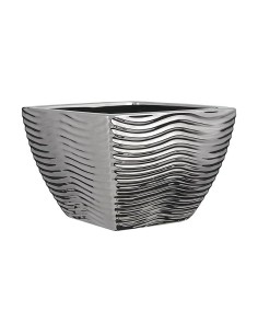 Set of Planters Home ESPRIT Natural Metal Fibre Tropical 32 x 32 x 23 cm | Tienda24 Tienda24.eu