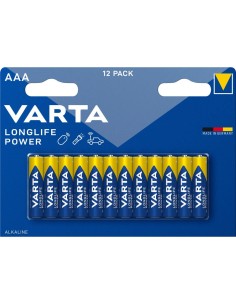 Alkaline Batteries Varta Longlife Power AAA LR03 1,5 V (12 Units) by Varta, Disposable Batteries - Ref: S7917034, Price: €8.8...