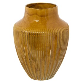 Vase Alexandra House Living Jaune Céramique Brillant 18 x 18 x 23 cm de Alexandra House Living, Vases - Réf : D1621642, Prix ...