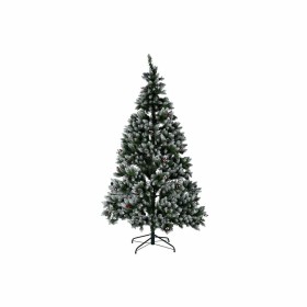 Sapin de Noël DKD Home Decor Blanc Rouge Vert PVC Ananas Enneigé 125 x 125 x 210 cm de DKD Home Decor, Noël - Réf : S3025410,...