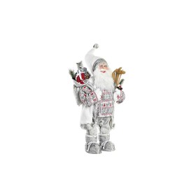 Christmas bauble DKD Home Decor Father Christmas White Red Grey PVC Wood 32 x 20 x 64 cm by DKD Home Decor, Christmas - Ref: ...