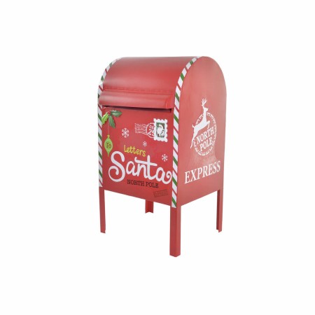 Buzón DKD Home Decor Blanco Rojo Metal 29 x 24 x 52 cm de DKD Home Decor, Navidad - Ref: S3035341, Precio: 59,48 €, Descuento: %