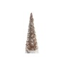 Cones DKD Home Decor Christmas White Natural Silver 20 x 20 x 80 cm (3 Pieces) by DKD Home Decor, Christmas - Ref: S3035373, ...