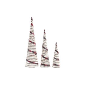 Ensemble Décorations de Noël Allongé Argenté PVC 3 x 3 x 18 cm (12 Unités) | Tienda24 - Global Online Shop Tienda24.eu