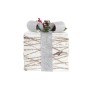 Jogo de Caixas Decorativas DKD Home Decor LED Branco Prateado 25 x 25 x 28 cm (3 Peças) de DKD Home Decor, Natal - Ref: S3035...