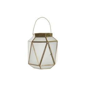 Lanterne DKD Home Decor Verre Doré Laiton (18 x 20 x 23 cm) de DKD Home Decor, Bougeoirs et chandeliers - Réf : S3037514, Pri...