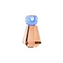 Portavelas DKD Home Decor Azul Ambar Bicolor Cristal 7 x 7 x 12 cm de DKD Home Decor, Candelabros y portavelas - Ref: S303761...