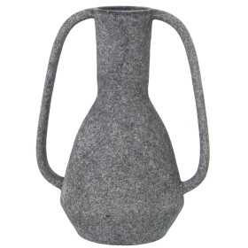 Vase Alexandra House Living Dark grey Ceramic 17 x 17 x 29 cm With handles by Alexandra House Living, Vases - Ref: D1621661, ...