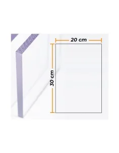 Placa Compossar Transparente Policarbonato 4 mm 20 x 30 cm de Compossar, Materiais para impressão em relevo - Ref: S7917652, ...