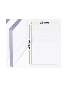 Identification plate Durable 8053-19 PVC Transparent Tablecloth | Tienda24 Tienda24.eu