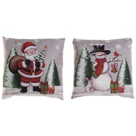 Cojín DKD Home Decor Navidad Multicolor Poliéster 40 x 10 x 40 cm (2 Unidades) de DKD Home Decor, Navidad - Ref: S3052482, Pr...