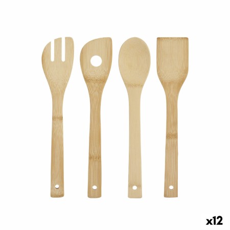 Set of Kitchen Utensils Bamboo (12 Units) by Kinvara, Spatulas - Ref: S3628991, Price: 28,99 €, Discount: %