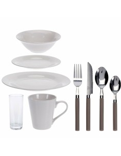 Set di Stoviglie Excellent Houseware Stockholm Porcellana Bianco 36 Pezzi da Excellent Houseware, Servizi combinati - Ref: S7...