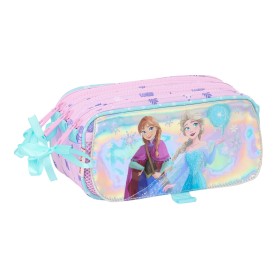 Malas para tudo triplas Frozen Cool days Violeta Azul celeste 21,5 x 10 x 8 cm de Frozen, Estojos - Ref: S4310620, Preço: 14,...