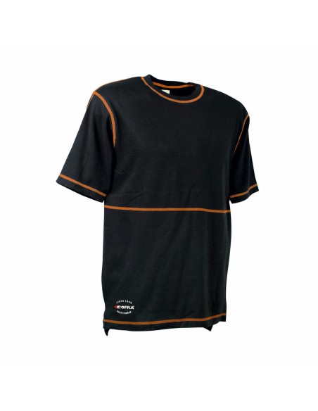 Kurzarm-T-Shirt Cofra Bilbao Schwarz | Tienda24 Tienda24.eu