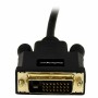 Adaptador Mini DisplayPort para DVI Startech MDP2DVIMM6B   (1,8 m) Preto 1.8 m de Startech, Cabos DVI - Ref: S55057136, Preço...