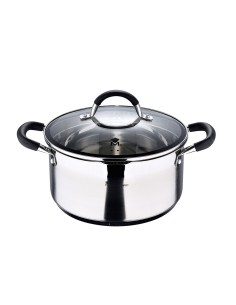 Casserole avec Couvercle en Verre Monix M360328 Noir Aluminium Aluminium fondu Ø 28 cm 6 L | Tienda24 Tienda24.eu