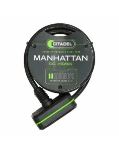 Câble avec cadenas Citadel Manhattan cc 150/8/k Noir 150 cm de Citadel, Cadenas - Ref: S7918257, Precio: 20,56 €, Descuento: %