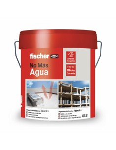 Impermeabilizante Fischer Elástico Rojo 15 L | Tienda24 Tienda24.eu