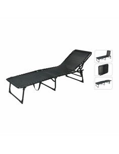 Marbueno Klappbarer Stahl Liegestuhl mit Kissen Garten und Pool 190X58X27 cm Blau 10003 | Tienda24 Tienda24.eu