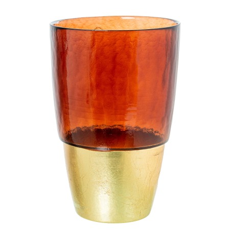 Vase Alexandra House Living Brown Golden Crystal 41 x 39 x 27 cm by Alexandra House Living, Vases - Ref: D1621744, Price: 67,...