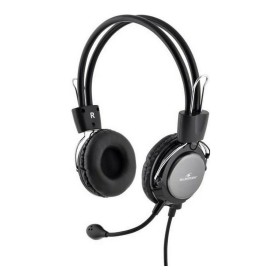 Headphones with Microphone Bluestork MC-201 Black/Silver by Bluestork, PC Headsets - Ref: S7115908, Price: 33,88 €, Discount: %