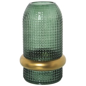 Vaso Alexandra House Living Verde Dourado Cristal 13 x 13 x 23 cm de Alexandra House Living, Jarrões - Ref: D1621769, Preço: ...