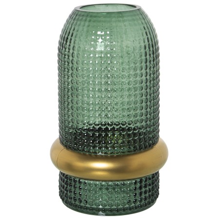 Vase Alexandra House Living Green Golden Crystal 13 x 13 x 23 cm by Alexandra House Living, Vases - Ref: D1621769, Price: 25,...