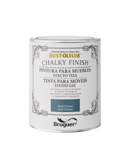 Farbe Bruguer Rust-oleum Chalky Finish 5733886 Möbel 750 ml Azul Océano | Tienda24 Tienda24.eu