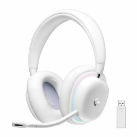 Auriculares com microfone Logitech G735 Branco Azul/Branco de Logitech, Auriculares com microfones - Ref: S7178466, Preço: 23...