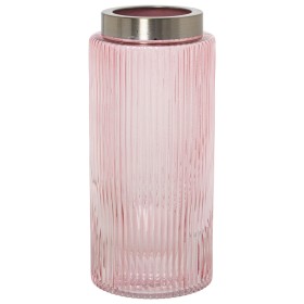 Vase Alexandra House Living Pink Golden Crystal 10 x 10 x 24 cm by Alexandra House Living, Vases - Ref: D1621776, Price: 25,4...