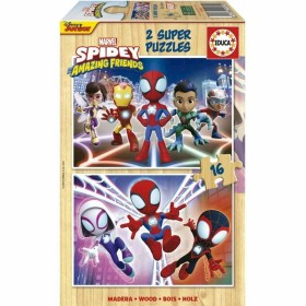 Set de 2 Puzzles Spidey & His Amazing Friends 16 Peças Duo de Spidey, Puzzles - Ref: S7189080, Preço: 28,01 €, Desconto: %