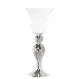 Vase Alexandra House Living Transparent Argenté Verre 23 x 23 x 57 cm de Alexandra House Living, Vases - Réf : D1621786, Prix...